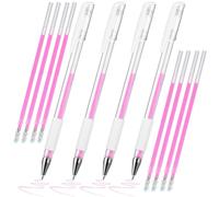 Hohopeti Marqueur pour Tatouage Sourcils en Plastique Précis et Facile à Nettoyer, Lot de 4 Set de Set de Stylos 8 Recharges pour Professionnels Maquillage