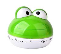 Hohopeti Minuteur Mécanique Portable Cuisine Vert en Plastique de Grenouille Mignonne pour Étudiants et Garçon et Filles, pour Étude Cuisine