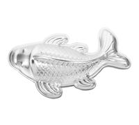 Hohopeti Moule à Pâtisserie Facile à Démouler Ranger Cuisson de Gâteaux et Riz Maison en Alliage D'aluminium Argenté Forme Poisson
