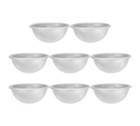 Hohopeti Moule Demi-Sphère Aluminium 8 Mini Pièces 5,8 x 2,8 CM Répartition Uniforme de la Chaleur pour Cake et Savon DIY