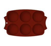 Hohopeti Moule Silicone Demi-Sphère 6 Cavités 29 ml Violet, Anti-adhésif, Four & Congélateur, Pour Pâtisserie et Fabrication de Bougies DIY