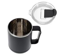 Hohopeti Mug Isotherme en Acier Inoxydable avec Couvercle en Silicone 460ml pour Usage en Plein Air, Étanche et Compatible Cuisson par Induction