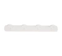 Hohopeti Organisateur d'ustensiles blanc en ABS sans perçage 30 cm pour cuisine et rangement sous meuble multifonctionnel à coulisse télescopique
