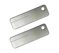 Hohopeti Pierre à Aiguiser Facile à Transporter Résistante à L’usure 2 Pièces Meule Diamant Mini Argenté pour Ciseaux et Couteaux D’extérieur, Usage Outdoor