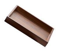 Hohopeti Plateau de Service en Bois avec Poignées Rectangulaire, Café | Bois, Design Minimaliste Élégant, Espace Ample, Transport Stable, Usage Maison, Fête, Thé, Café, la Cuisine