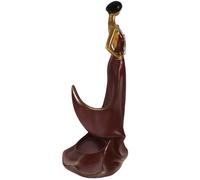 Hohopeti Présentoir à Bouteilles de Vin Femme Élégante en Résine Rouge | Style Luxueux aux Courbes Élégantes, Usage Table, Idée Présent de Crémaillère, pour Fleurs et Objets Décoratifs