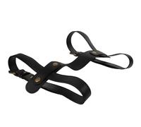 Hohopeti Sangle de Transport en Cuir Noire pour Tapis de Pique-niques et Couverture de Voyage, Légère, Portable et Polyvalente, pour Camping, Activités Extérieures et Randonnées,