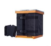 HOHOVYVY Couverture de ruche d'hiver isolante en tissu Oxford 600D | Capot d'abeille isolant 600D Oxford Tissu Feuille d'aluminium Protection thermique Neige Pluie Réglable pour l'apiculture
