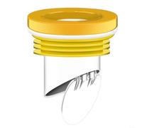 HOHOVYVY Joint de toilette anti-odeur avec clapet anti-retour pour raccord de WC pour tuyaux PVC 100-110 (Jaune)