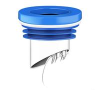 HOHOVYVY Joint de toilettes anti-odeur avec clapet anti-retour pour tuyaux en PVC de 100 à 110 mm (bleu)