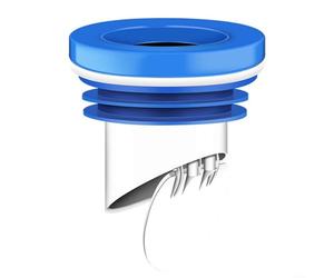 HOHOVYVY Joint de toilettes anti-odeur avec clapet anti-retour pour tuyaux en PVC de 100 à 110 mm (bleu)