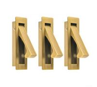 HOHOVYVY Poignée de porte coulissante encastrée 22 x 80 mm pour armoire | Acier de haute qualité, surface lisse, résistant à l'usure, durable, résistant à la corrosion pour les pièces humides