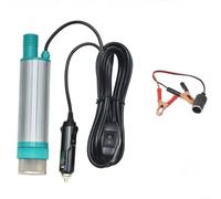 HOHOVYVY Pompe électrique portable pour diesel et transfert d'eau, 12 V/24 V, 38 mm, boîtier en acier inoxydable, pompe submersible avec filtre intégré, pour camping, pêche et jardin (24 V)