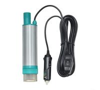 HOHOVYVY Pompe électrique portable pour diesel et transfert d'eau, 12 V/24 V, 38 mm, boîtier en acier inoxydable, pompe submersible avec filtre intégré, pour camping, pêche et jardin (12 V)