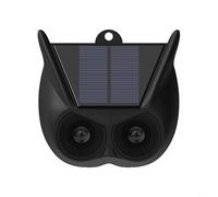 HOHOVYVY Répulsif solaire pour chat, détecteur de mouvement à énergie solaire, alarme de défense des animaux avec sirène puissante et lumière clignotante (1 pièce)