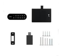 HOHOVYVY Serrure d'armoire intelligente électronique avec écran tactile, serrure à combinaison intelligente pour armoire et armoire, verrouillage automatique, port d'alimentation de secours USB-C
