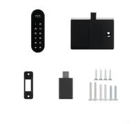 HOHOVYVY Serrure d'armoire intelligente électronique avec écran tactile, serrure à combinaison intelligente pour armoire et armoire, verrouillage automatique, port d'alimentation de secours USB-C