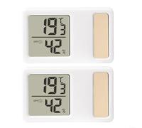 HOHOVYVY Thermomètre d'intérieur - Thermomètre solaire et hygromètre - Appareil de mesure électronique portable pour détecter la température (5 x 3 cm)