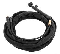 HOHOVYVY TIG Brûleur à souder WP-17FV refroidi par air avec tête flexible et valve à gaz 150 A 3,6 m pour connecteur M16, noir, convient pour les travaux industriels et d'entretien