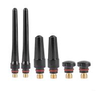 HOHOVYVY TIG Lot de 6 capuchons arrière de brûleur de soudage en bakélite et laiton, noir, compatibles avec WP-17, WP-18, WP-26, idéal pour les travaux industriels et artisanaux