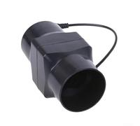 HOHOVYVY Ventilateur de canal puissant 12 V 6 W Ventilateur d'extraction 50 mm avec flux d'air de 36 m³/h pour salle de bain et systèmes de ventilation (noir)