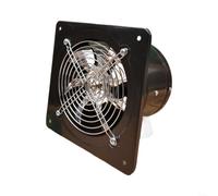 HOHOVYVY Ventilateur extracteur d'air 15,2 cm, ventilateur bidirectionnel, moteur en cuivre 40 W, montage sur fenêtre et mur, grille métallique, pour cuisine et cave, atelier, garage (noir)