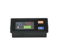 HOHOVYVY Voltmètre numérique LCD et ampèremètre avec indicateur de puissance, 9-120 V CC, boîtier ABS noir, ouverture rectangulaire 58,5 x 28,5 mm, pour atelier et utilisation industrielle (écran