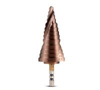 HOHXEN Foret Étagé (6mm-35mm), Acier Rapide Co M35 Revêtu De Titane, Tige Hexagonale, Foret Étagé Rainuré, Foret à Cône Outil De Coupe Pour Le Bois, L'acier Inoxydable, La Tôle, L'aluminium