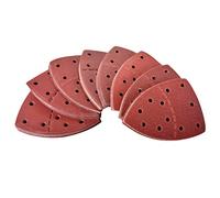 HOHXEN Lot de 80 feuilles abrasives pour souris grain 60/80/120/180/240/320/400/800 pour ponceuse multifonction Bosch PSM 100A, PSM 200 AES, PSM 18 et tous les outils oscillants