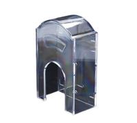 Hoite Housse de sonnette sans fil transparente pour extérieur, en plastique, étanche, compatible avec bouton de sonnette, sonnette sans fil, kit de sonnette extérieure (101 x 73 x 40 mm)