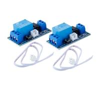 Hoite Lot de 2 relais bistables autobloquants 5 V, 1 canal, interrupteur marche/arrêt à un bouton pour commande MCU, montage sur rail DIN, connecteur filaire