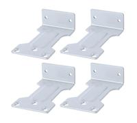 Hoite Lot de 4 supports de bras parallèles pour ferme-portes, plaque parallèle, pièce de chargement inversée, ouverture interne et externe, accessoires d'extension universels