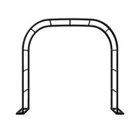 Hoiweqr Robuste Arceau A Rosiers Metal, ArcheTreillis Tonnelle De Jardin, Arches Jardin Exterieur, ArcheDe Jardin en Fer, Support pour Plantes Grimpantes, ArcheMariage De Ballons(Black,3.5x2.5x0.4m)