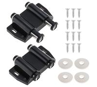 HOJLKLD Loquet magnétique à effleurement, 4 pièces Armoire Pousser pour ouvrir Double magnétique Verrous et loquets de porte