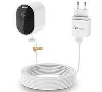 HOLACA Adaptateur d'Alimentation pour Arlo Ultra, Ultra 2, Pro 3, 4, 5 avec Câble de Charge Magnétique 9 m + Adaptateur 3.0 (Non Compatible avec Caméras Pro 3)