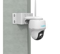 HOLACA Support d'angle mural à 90°, compatible avec Reolink Argus PT 3MP, 4MP/2K, 5MP/2K, 4K/8MP, Go PT Ultra,SEHMUA, support pour caméra de surveillance extérieure solaire (appareil photo non