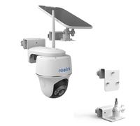 HOLACA Support de gouttière pour appareil photo et panneau solaire compatible avec Reolink Argus 3MP, 4MP/2K, 5MP/2K, 4K/8MP, Reolink Go PT Ultra, support de gouttière blanc