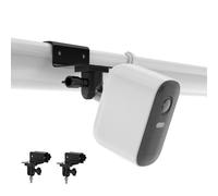 HOLACA Support de Gouttière Universel Compatible avec l'eufycam 1/2/2C/2C Pro/3/3C/E/S3 Pro, Arl o Pro 4/Pro 3/Pro 2/Ultra/Ultra 2/Essential 2(XL), Reolink Argus 2, (Noir, 2PCS)