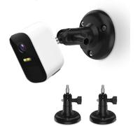 HOLACA Support Mural de réglage Compatible avec Eufycam 2c, Eufycam 2, Eufycam E et d'autres modèles compatibles avec Les appareils 1/4" Vis Eufycam Supports muraux (Lot de 2) Noir