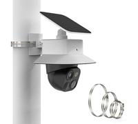 HOLACA Support pour caméra eufy Security SoloCam S340, support de mât pour eufy Security SoloCam S340, support de mât + couvercle de caméra