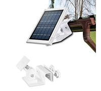 HOLACA Weatherproof Gutter Mount for Ring Solar Panel- Wall Mount Bracket Outdoor Mount Accessories for Ring Solar Panel (white)