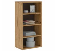 Holamys Armoire latérale ODDA Bois Massif pin 40x24x79 cm avec 4 Compartiments Ouverts Rangement Cube, étagère bibliothèque, Meuble de Rangement décoratif pour Chambre Salon