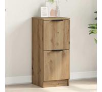 Holamys Buffet chêne Artisanal en Bois d'ingénierie 30x30x70 cm Meuble de Rangement Multifonction Armoire bibliothèque pour Salon Chambre décor esthétique