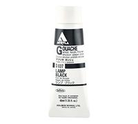 Holbein Acryla Gouache Artists Acrylic Polymer Emulsion, 40ml Lamp Black (D837)