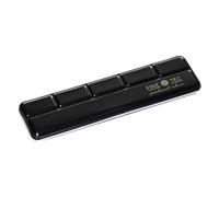Holbein F06 Boîte Métallique Vide Finetec avec Zone de Palette pour 6 Pots D'aquarelle à Base de Mica, Schwarz