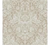 Holden Decor Harlen 13559 Papier peint Motif hérissons, lapins, fleurs Beige