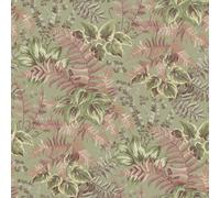Holden Decor Papier peint botanique Leaf Canopy - Vert sauge/rose pâle | Revêtement mural pour chambre à coucher, salon et couloir, feuillage botanique stratifié, finition mate, coller le papier