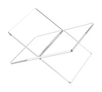 Holder en acrylique croisé - support de livre acrylique, porte-livre acrylique | Stand de lecture pour Bibles, Open Bookstand for Display Reading Cookbooks Books Art Books Cookbook Bibles Magazines Ho