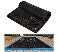 Holdes 5 x 10 / 6 x 12 m - Filet de bassin à mailles fines - Bâche de bassin pour étang sans feuilles - Filet polyvalent en noir - Filet rectangulaire dans le sol - Bâche de piscine pour couvrir la