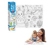Holdes Rouleau de Papier à Dessin Collant, Rouleau de coloriage Collant | Rouleau de Papier à Dessin pour Tout-Petits - Rouleau d'affiches de coloriage collantes pour, Papier Autocollant de Dessin à